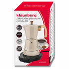 Kawiarka elektryczna Klausberg KB-7999 Moka 6 espresso 500W on/off Beżowa 300 ml 500 w beżowy aluminium, tworzywo