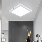 Plafon LED 24W lampa sufitowa do kuchni łazienki oświetlenie pokoju biurowa biała aluminiowa oprawa z wbudowanym