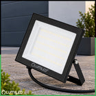 Naświetlacz LED Halogen 50W 5000LM IP65 Zewnętrzny Reflektor do Garażu Slim lampa robocza, oświetlenie warsztatowe