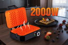 Gofrownica 2 duże gofry regulacja temperatury nieprzywierające płyty 2000W nominalna
