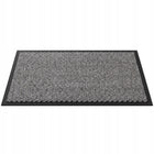 Wycieraczka pod drzwi wejściowa mata do butów zewnętrzna wewnętrzna 60X90CM gumowa tekstylna welurowa czarna 8 mm