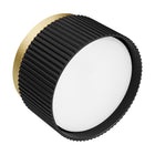 Oprawa Halogenowa GX53 Lampa Sufitowa TUBA LED Natynkowa Ryflowana SPOT czarny plafon punktowy okrągły, do źródła