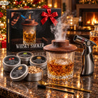 Zestaw do Wędzenia Whisky Smoker Prezent dla Mężczyzny 11w1 Palnik Wiórki