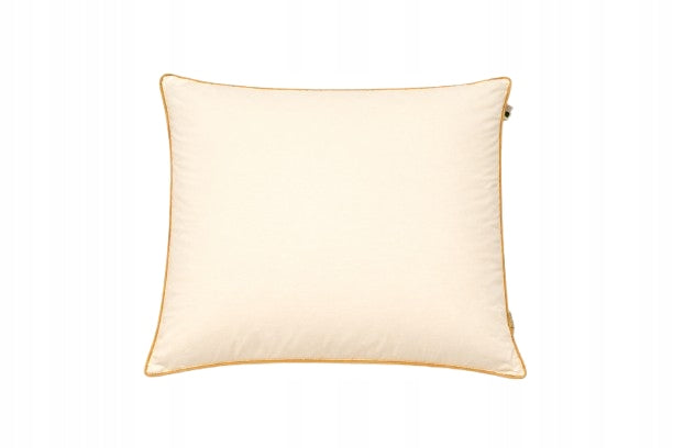Poduszka 40x40 cm puchowa kremowa złota biza puch i pierze ecru jasiek do spania, wkład do poszewki, wypełnienie 300 g