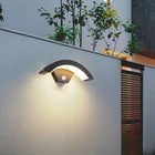 Kinkiet Zewnętrzny LED Lampa Elewacyjna IP65 Czujnik Ruchu Zmierzchu oprawa fasadowa ścienna czarna 12W ze