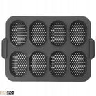 Forma blacha do pieczenia bułek silikonowa perforowana non-stick na 8 szt foremka na domowe pieczywo, 24 x 34 cm