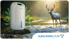 Osuszacz powietrza pochłaniacz wilgoci 60W cichy 34dB timer LED Berdsen 64 w