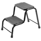 Drabina drabinka stalowa 150kg taboret schodki domowa mocna stabilna podest stołek do sięgania, 2 stopnie, wysokość 40