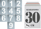 Szablony malarskie wielorazowe Cyfry 30cm zestaw Do Malowania Cyfr 10szt. numeracja, oznaczenia liczbowe na ściany i