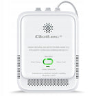 Czujnik Gazu Ziemnego Metan CH4 Qoltec Detektor 85dB LED 230V Certyfikat alarm do wykrywania wycieków, przewodowy