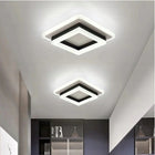 Nowoczesna lampa sufitowa LED, plafon kwadratowy, czarny, 24W, 6500K homkel oprawa do domu i korytarza, zintegrowane