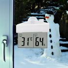 Termometr zewnętrzny wewnętrzny okienny na okno higrometr cyfrowy °C/°F biały tworzywo sztuczne