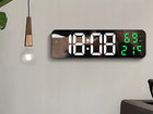 Zegar elektroniczy cyfrowy LED budzik termometr lustro stojący USB baterie czasomierz z alarmem i pomiarem temperatury