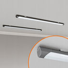 Lampa LED Oprawa Sufitowa 72W 120cm 8640 lm Natynkowa Do Garażu Warsztatu plafon prostokątny czarny, neutralna barwa