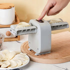 Elektryczna automatyczna maszynka do robienia lepienia pierogów podwójna formowanie ravioli i uszek, wałkowanie ciasta