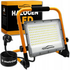 Halogen LED Naświetlacz Przenośny Lampa 130W 13000LM 4000K Oświetlenie IP65 reflektor warsztatowy budowlany ciepła biel