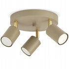 Lampa Sufitowa Żyrandol Plafon Beżowa Gray Beige GU10 LED 856-EG3 Regulowan oprawa wisząca metalowa 3-punktowa do