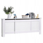 Maskownica Osłona Grzejnik Kaloryfer Obudowa Biała Regulowana 140-205cm panel dekoracyjny MDF, wys. 81,5 cm, szer. do
