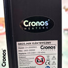Grzejnik elektryczny 2000W konwektorowy z termostatem energooszczędny WiFi ogrzewacz pokojowy czarny 725x375 mm