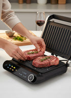 Grill elektryczny opiekacz toster do kanapek panini rozkładany mocny 2200W nominalna