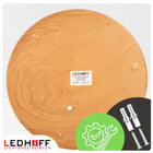 Plafon natynkowy LED 40cm Okrągła lampa sufitowa drewno 40W 4000K do pokoju oprawa wnętrz, zintegrowane źródło