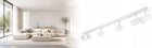 Lampa Sufitowa LED Szyna REGULOWANA BIAŁA 6x GU10 Listwa LOFT Nowoczesna reflektory, oświetlenie punktowe do salonu