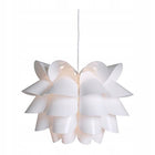 Lampa sufitowa ikea knappa wisząca biała żyrandol kwiat E27 do pokoju abażur dekoracyjny z tworzywa, klosz 45 cm, 1