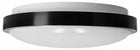 Plafon LED lampa sufitowa 2XE27 czarna oprawa natynkowa panel okrągły do salonu, kuchni i korytarza, głębokość 7,5 cm
