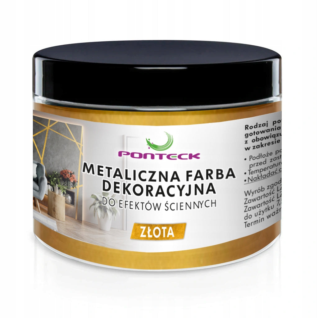 Farba do Beton architektoniczny tynk dekoracyjny fuga - metaliczna złota akrylowa do ścian, do zdobienia powierzchni