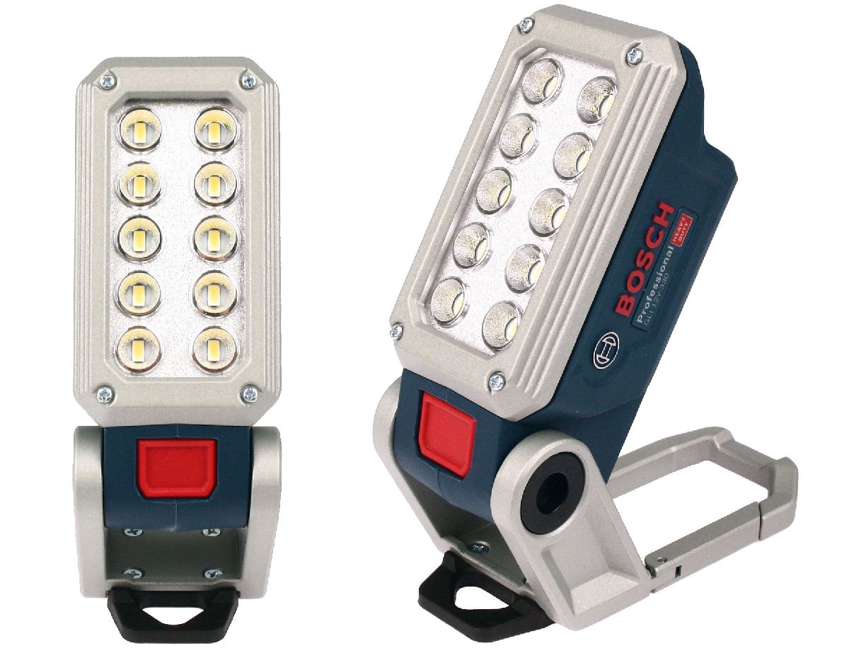 LATARKA AKUMULATOROWA GLI 12V-330 DeciLED BOSCH lampa robocza warsztatowa, oświetlenie inspekcyjne