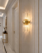 Luxita Wall - kinkiet 45 cm kryształowy glamour elegancki złoty połyskujący lampa ścienna do salonu lub sypialni, 2