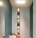 Panel LED podtynkowy plafon sufitowy 18W lampa kwadratowa biała, zintegrowane źródło światła, 20x20 cm, głębokość 2 cm