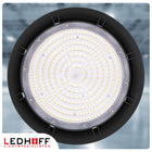 Lampa przemysłowa LED UFO do magazynu Hali 150W 22500lm hermetyczna HighBay oprawa fabryczna do warsztatu, czarna