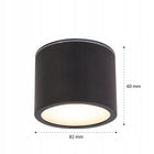 Lampa Sufitowa Oprawa Halogenowa LED GX53 Spot NATYNKOWA Kinkiet Reflektor plafon okrągły czarny 1-punktowy do salonu