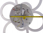 Lampa sufitowa LED zyrandol ring matowy biały 132W vargo + pilot DL1005 plafon okrągły ze zmienną barwą światła