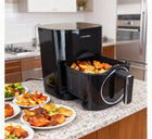Frytkownica beztłuszczowa 2 grzałki AIR fryer XL 6l 2000W góra+dół dualheat czarny