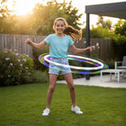 Świecące hula HOP 80cm duża obręcz szkoła przedszkole gimnastyka fitness zabawka do ćwiczeń dla dzieci od 3 lat