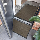 Wycieraczka pod Drzwi 90x150cm Mata wejściowa do Butów Tekstylna z Oeko-TEX do przedpokoju, brązowa pvc 6 mm