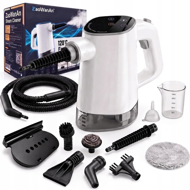 Myjka Parowa Mop Czyścik Parowy 2000W 6 Bar Do Tapicerki Okien Domu Podłóg parownica, czyszczenie parą, gotowa w minutę, przewód 3 m