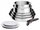 Zestaw garnków Tefal Ingenio Cook Eat 8 el. stal nierdzewna non-stick do indukcji, gazu i piekarnika, do zmywarki, z