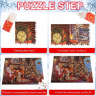 Kalendarz adwentowy z puzzlami 1008 EL mikołaj świąteczne puzzle układanka elementów, zabawki na prezent