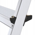 Drabina aluminiowa składana 4 stopniowa 2x4 dwustronna domowa baulich do prac remontowych, malowania, udźwig 120 kg
