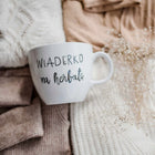 Kubek 1l Litrowy Duży Napis Wiaderko na Herbatę Porcelanowy Biały Prezent do kawy i naparów, personalizowany, można myć