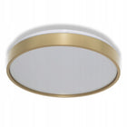 Plafon LED Lampa Sufitowa Oprawa Natynkowa Panel 18W 990lm 4000K osram okrągłe oświetlenie wnętrz, złote, neutralna