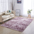 Dywan różowy pluszowy mięciutki shaggy rabbit włochacz 120x170 CM gruby XL prostokątny z poliestru, jednobarwny do