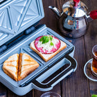 Opiekacz do kanapek Toster Breville Ceramiczny Sandwich 850W nominalna srebrny/szary