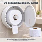 Papier toaletowy jumbo Zefir 3-warstwy biały celuloza 12szt mocny 447 listków, bezzapachowy, suchy, rolka higieniczna
