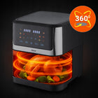 Frytkownica beztłuszowa AIR fryer voksar K11 XXL 8l 12w1 1800W + przepisy beztłuszczowa srebrny/szary