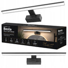 Kinkiet LED łazienkowy ścienny Lampa nad lustro 12W 50cm aluminium czarna oprawa do umywalki, zintegrowane źródło