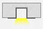 Profil LED Aluminiowy 2m Do Płyt GK Gipsowych 10mm Wpuszczany Regips klosz kanał do taśmy świetlnej, montaż w suficie